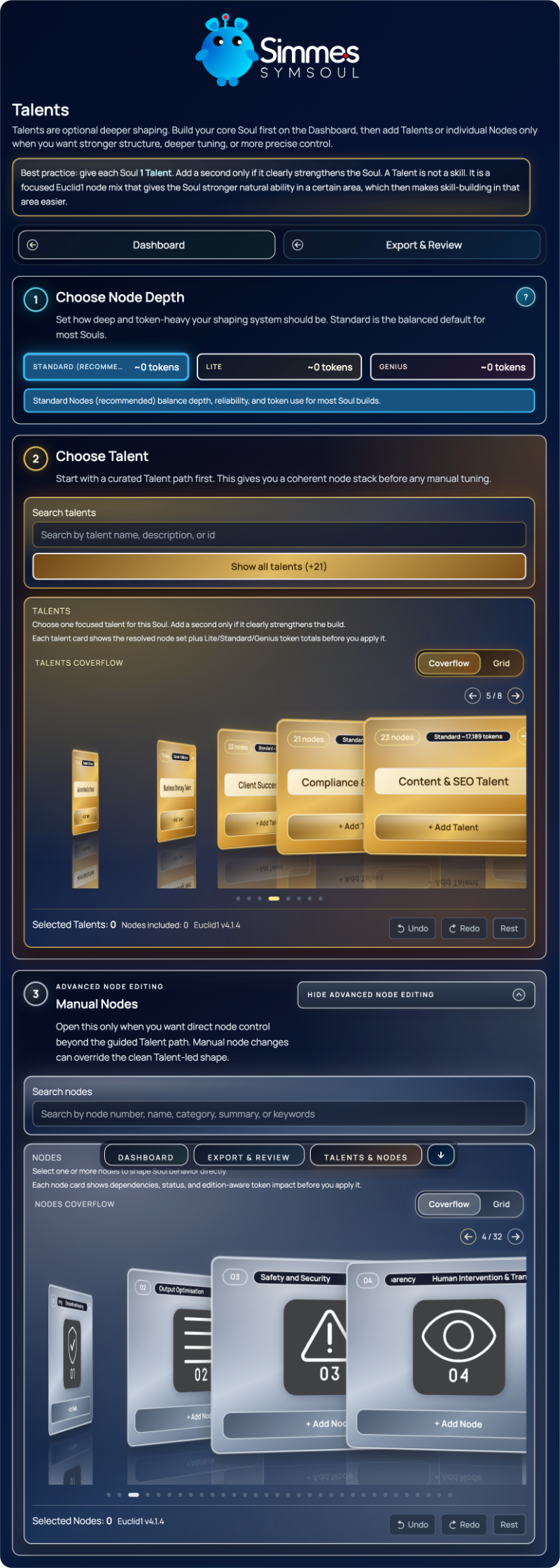 Miniature SymSoul Talents screen